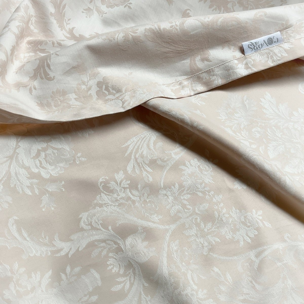 Artemis - Blush Jacquard Bedsheet - Available in Queen, King, and Super King Size - Studio Covers