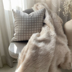 Dessert Sand - Faux Fur Luxe Throw Blanket - Studio Covers