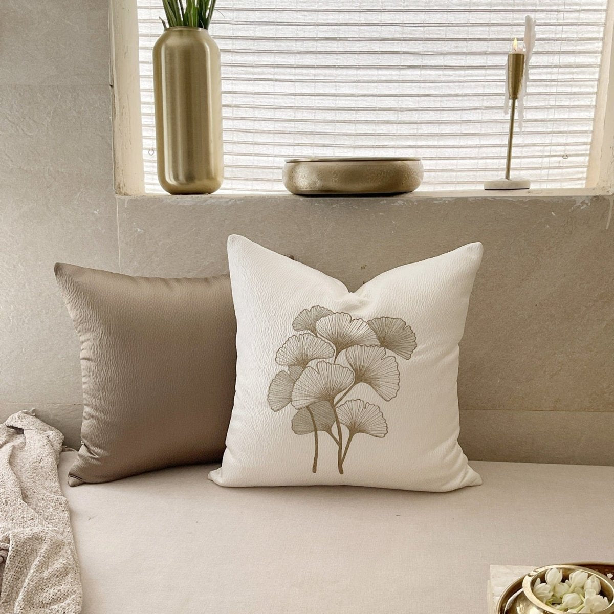 Ginkgo in Ivory - Studio Covers