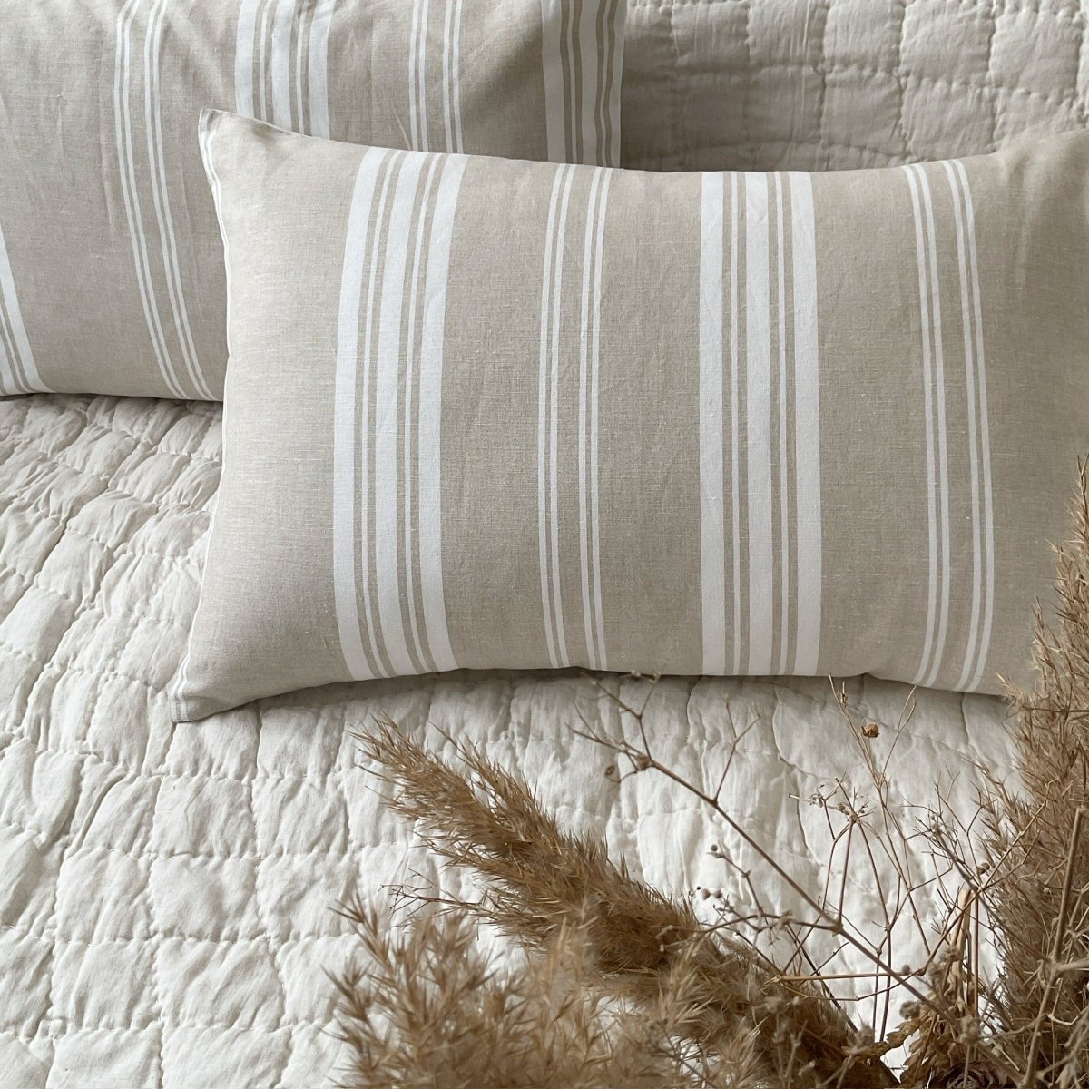 Gray And Beige Pillows The Rug Republic Cambrain Pillow