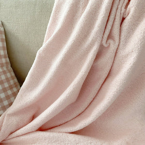 Softrose Blush Boucle Throw - Studio Covers