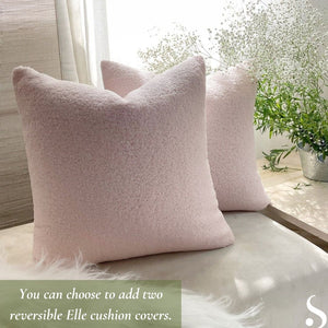 Softrose Blush Boucle Throw - Studio Covers