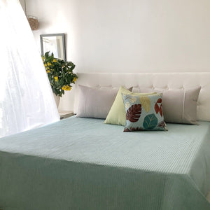 Aqua - A Coastal Piece - Comes With Two Pillowcases - Studio Covers