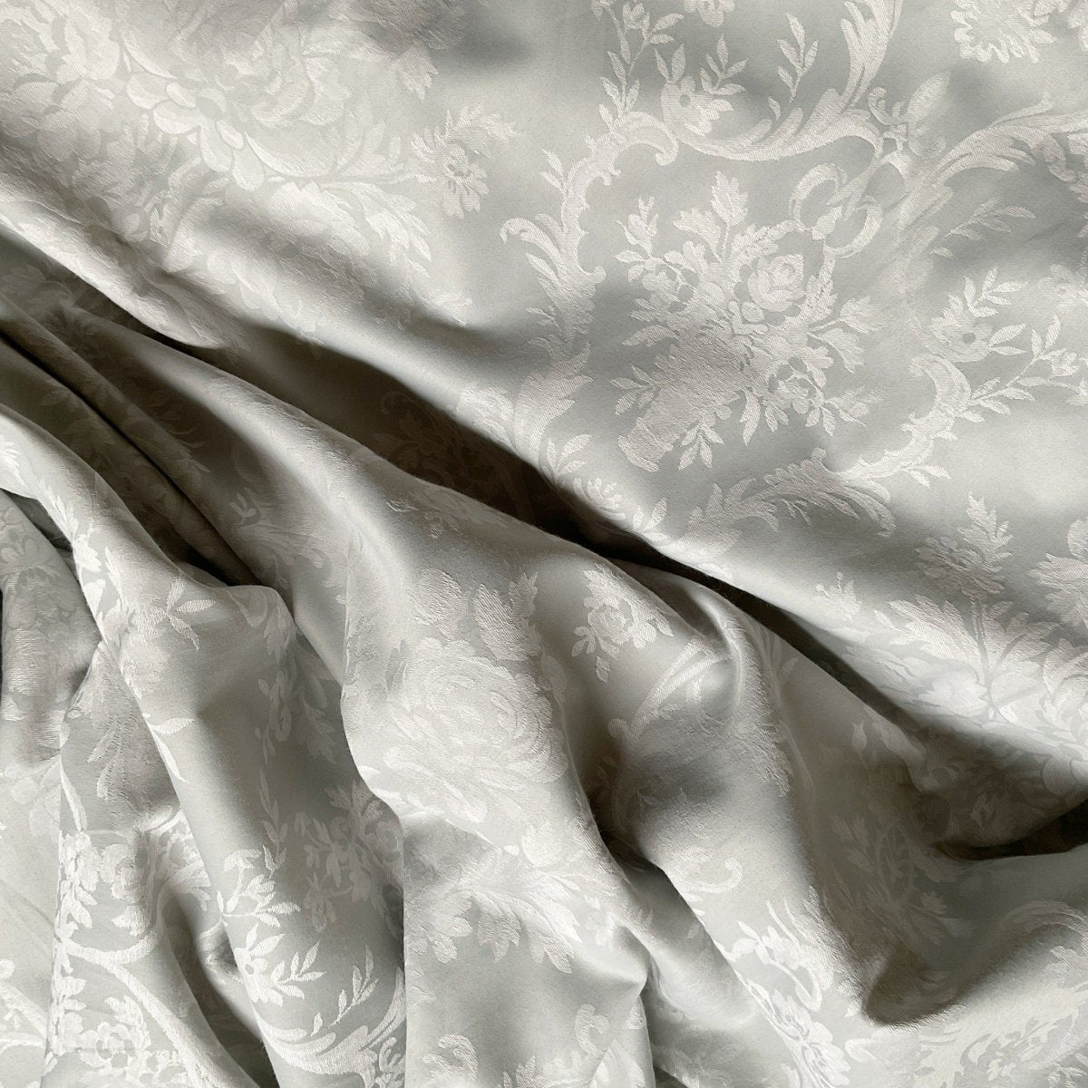 Athena - Silver Grey Cotton Bedsheet - Available for Twin, Queen, King, and Super King Sized Bed - Studio Covers