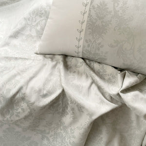 Athena - Silver Grey Cotton Bedsheet - Available for Twin, Queen, King, and Super King Sized Bed - Studio Covers