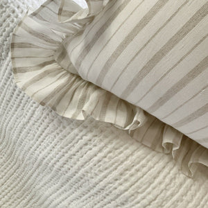 Cabana Ecru Pillowslips - Studio Covers