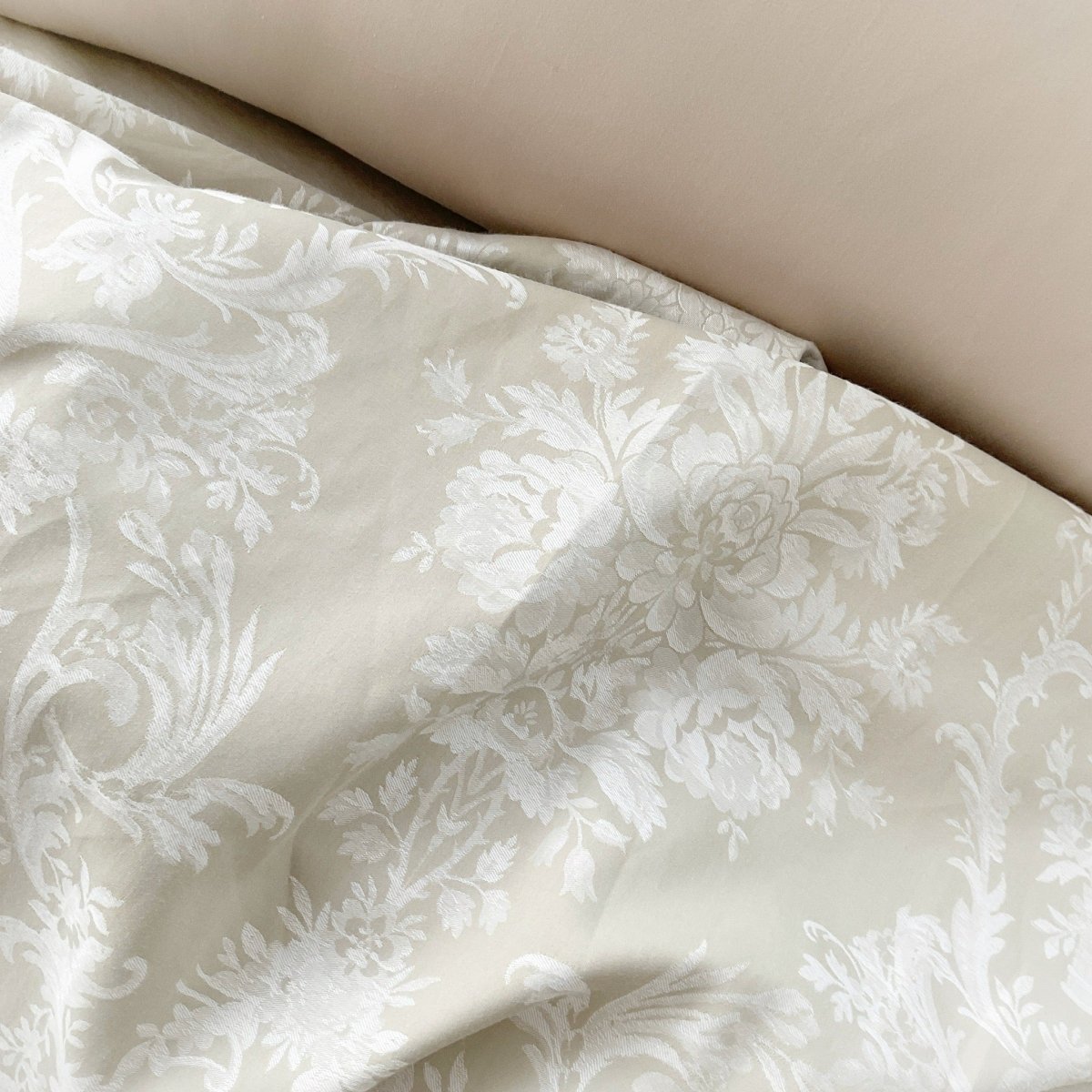 Hera - Champagne Cotton Bedsheet - Available for Twin, Queen, King, and Super King Sized Bed - Studio Covers