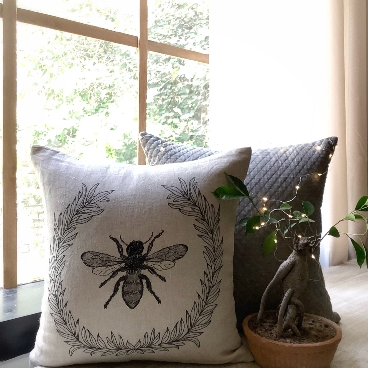 Honeybee and Limestone Pair - Main Image