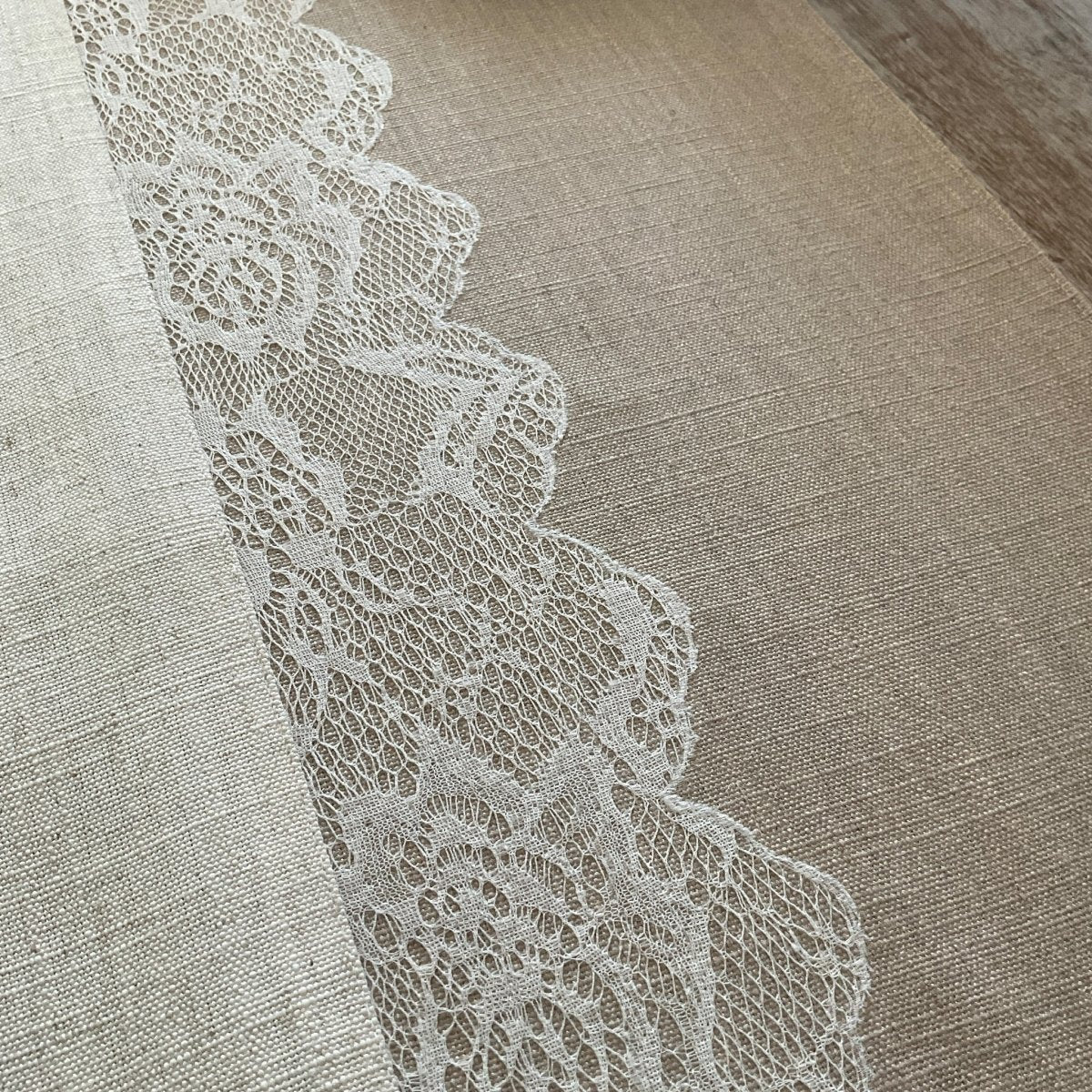 Ivory Meets Ecru Table Runner - Studio Covers