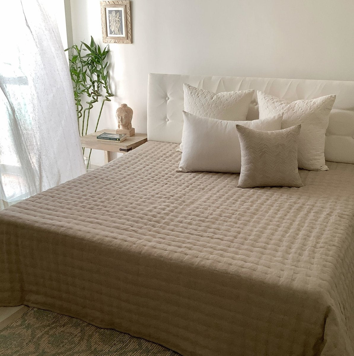 Satori - A Zen Japandi Bedspread - Comes with Two Pillowcases - Studio Covers