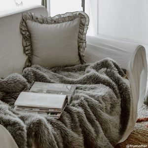 Silver Fox Grey Artisanal Throw - Studio Covers