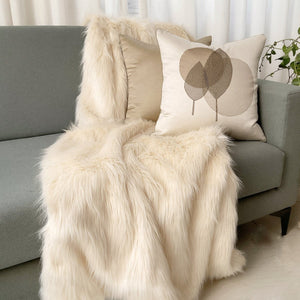 Sunkissed - Faux Fur Luxe Throw Blanket - Studio Covers